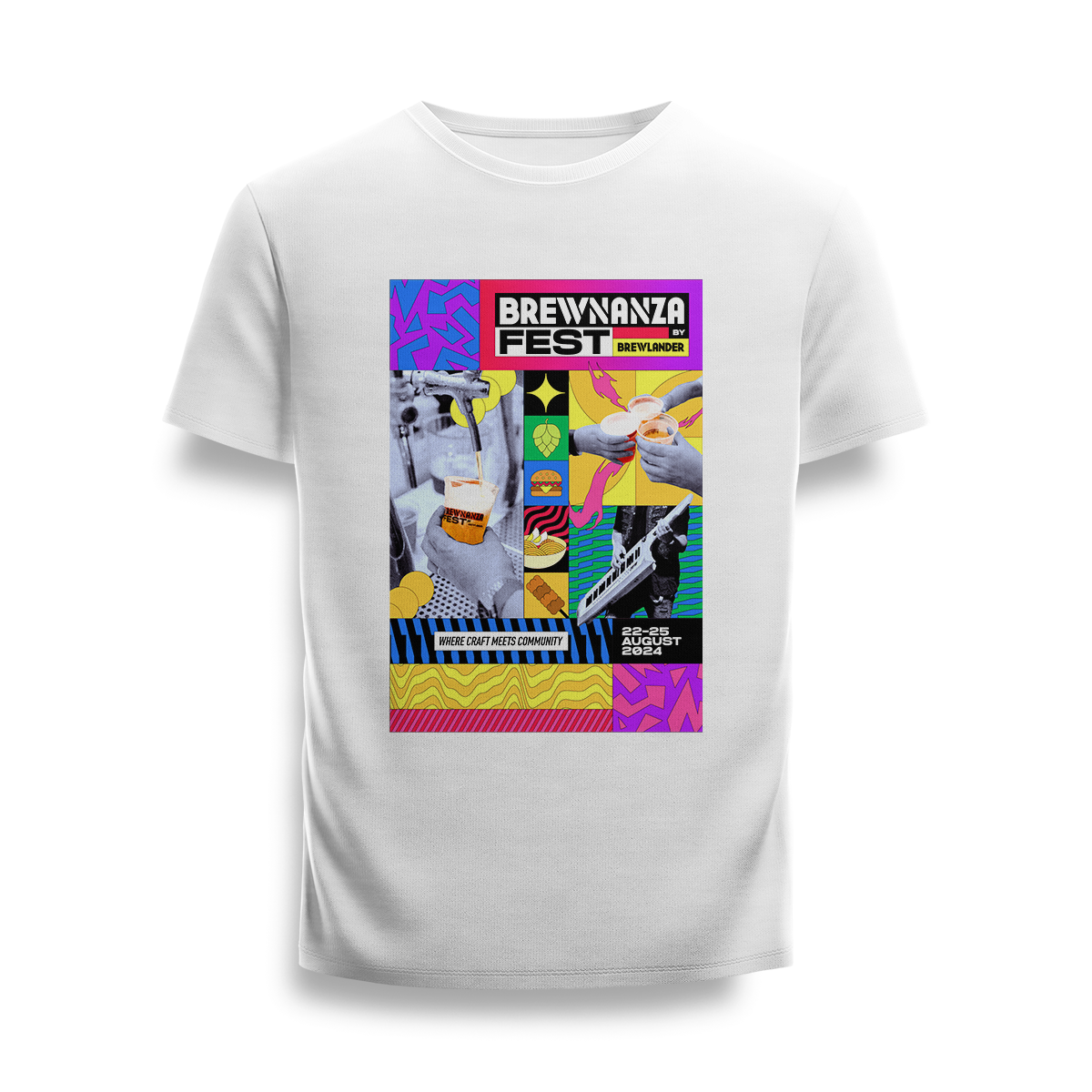 Brewnanza Fest 2024 Poster T-Shirt